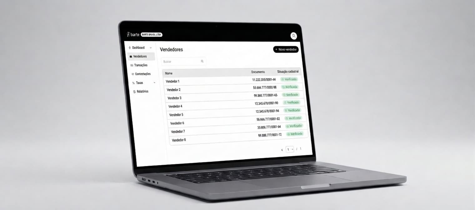 Dashboard de Vendedores pela Barte